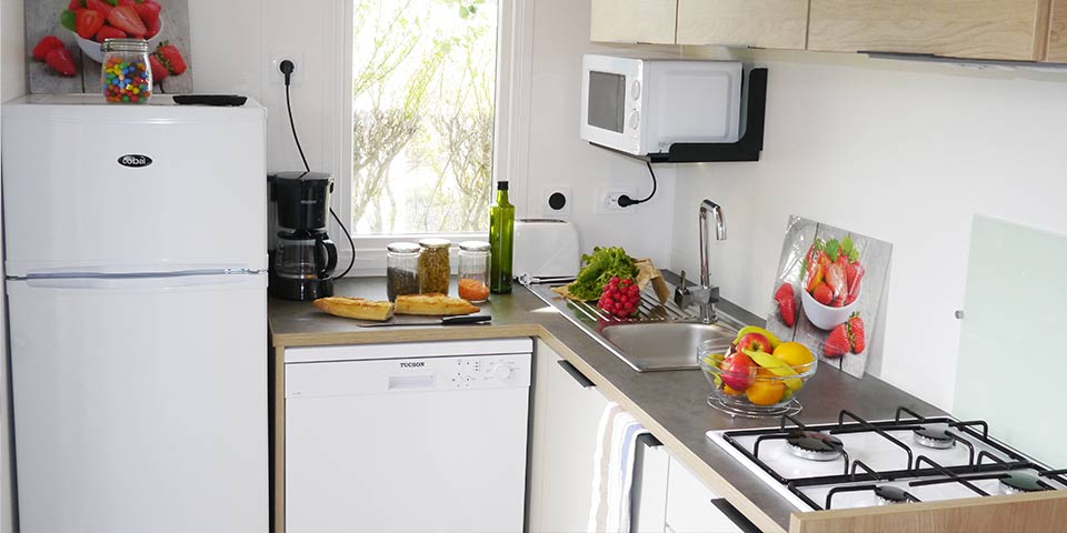 Type ARCHIPEL : stacaravan, 6/8 personen, 1+2 kamers, overdekt terras image 2
