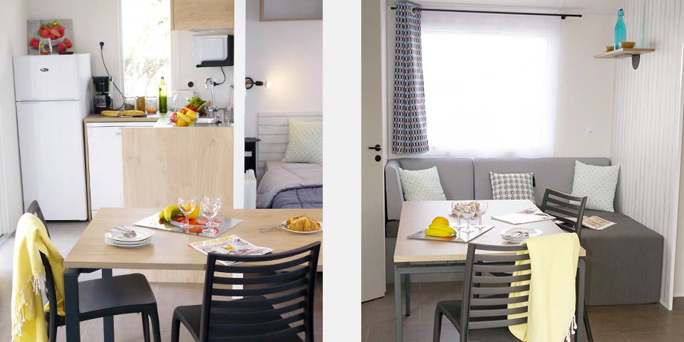 Type ARCHIPEL : stacaravan 12/14 personen, 3+3 kamers, overdekt terras image 3