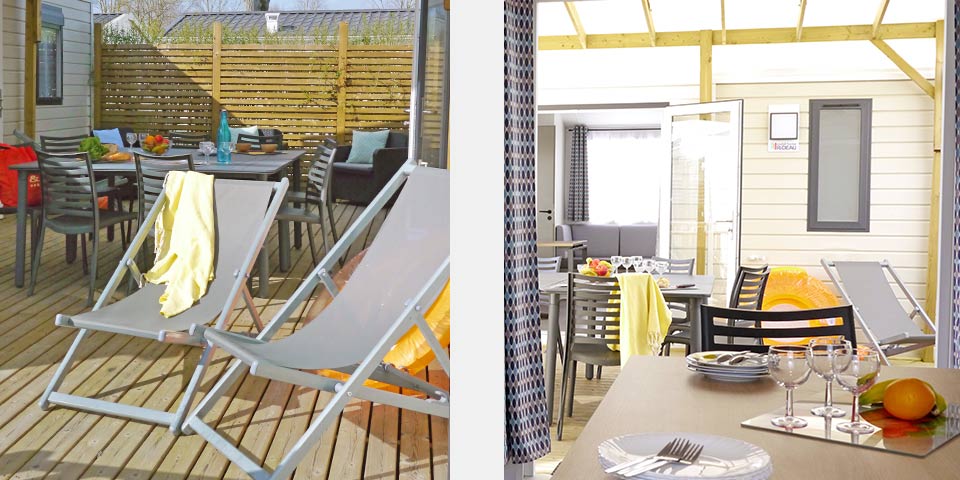 Type ARCHIPEL : stacaravan, 6/8 personen, 1+2 kamers, overdekt terras image 5
