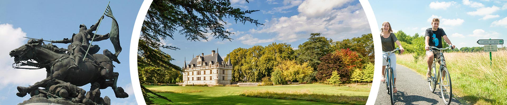 Kamperen aan de oevers van de Loire in de regio Centre-Val de Loire